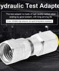 Heavy Duty Hydraulic Test Coupling High Pressure G1 4 M16 To Pressure Detection Adapter Carbon Steel Stainless Steel