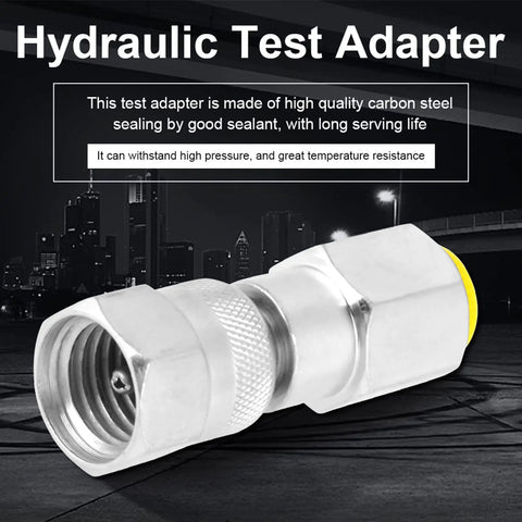 Heavy Duty Hydraulic Test Coupling High Pressure G1 4 M16 To Pressure Detection Adapter Carbon Steel Stainless Steel