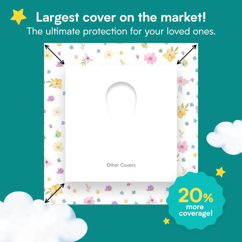 Extra Large Disposable Toilet Seat Covers 40 Pack Hella Clean Travel Gear For Kids And Adults Waterproof Thick Hygienic Floral Designs Straight Up Essential For Family Road Trips