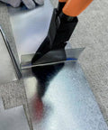 Using 11 Inch Hand Seamers Sheet Metal Pliers With PVC Handle And Straight Jaws For Easy Bending And Flattening Of Aluminum Or Steel In Tight Spaces