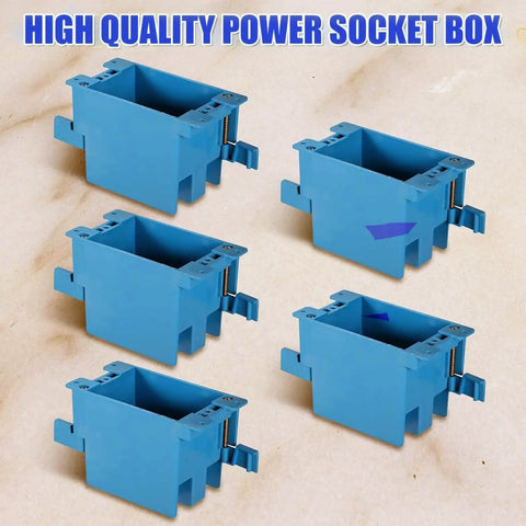 24 Pack 1 Gang Old Work Retrofit Electrical Box With 14 Cubic Inch Pvc Junction For Wall Switch Outlet Install No Sweat Mounting Rock Solid Build Prime Time Home Improvement Win showing multiple blue PVC boxes