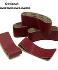 Heavy Duty 75 X 457 mm Sanding Belts 3 Pcs Wood Polishing Abrasive Paper 80 To 320 Grit for smoothing wood surfaces.