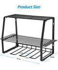 Heavy Duty Power Tool Organizer Wall Mount Shelf With Floating Metal Construction Cordless Drill Holder dimensions