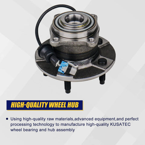Rear Wheel Bearing Hub Assembly 512229 For 2005 2006 Chevrolet Equinox 2006 Pontiac Torrent 2002 2007 Saturn Vue With Four Wheel ABS Five Lug Replacement Beefed Up Direct Fit And Durable Performance For Easy Install.