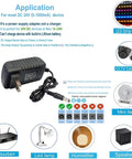 Budget Friendly 24V DC 1A Power Supply Adapter For LED Strips And CCTV Cameras, 100-240V AC Input To 24V DC 24W, shown with plug and cord