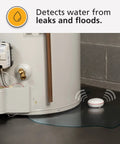 4 Pack WiFi Water Leak Detector And Freeze Alarm For Home near water heater detecting water leak with app alerts