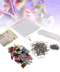 Super Hype DIY Acrylic Keychain Blank Kit Includes Sixty Clear Blanks Plus Rings Tassels Bags And Paper Cards For Painting Projects That Turn Awesome Custom Designs Great Value Set For Beginners Making Personalized Things That Look Totally Cool. acrylic blanks, rings, tassels