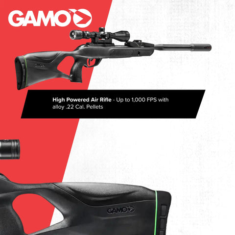 Swarm Fusion 10X GEN3i Break Barrel Pellet Air Rifle With 10 Shot Inertia Fed Magazine, 3-9x40 Scope, High Velocity .22 Caliber