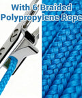 Close-up of Rope Tightener And Guyline Tensioner 6 Pack For Camping Heavy Duty Retractable Paracord With Alloy Carabiner Clips