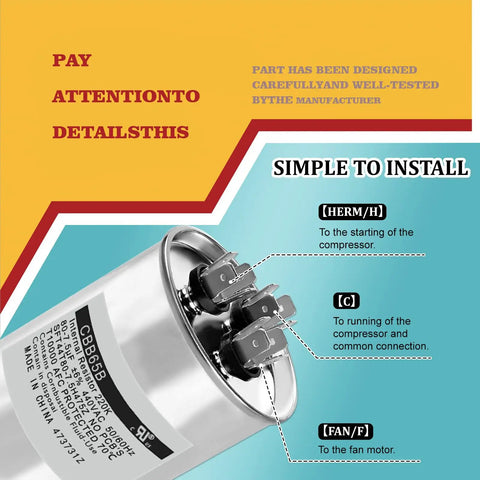 UltraTemp Heat Pump Capacitor Replacement diagram showing terminal connections for air conditioners and pool heaters