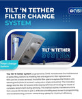 Super Handy Wall Mount Filtered Water Fountain With Built In Bottle Filler, Stainless Steel, Lead Free And ADA Compliant, open filter system