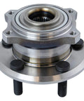 Rear Wheel Bearing And Hub Assembly With ABS Sensor For Driver And Passenger Sides Compatible With 2009 2014 Chrysler 300 2008 2014 Dodge Challenger Charger, metal component with visible bolts