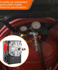 Air Compressor Pressure Switch Replacement For 150 Or 120 PSI 4 Port 120V Systems D26612 ZD26612 on air tank