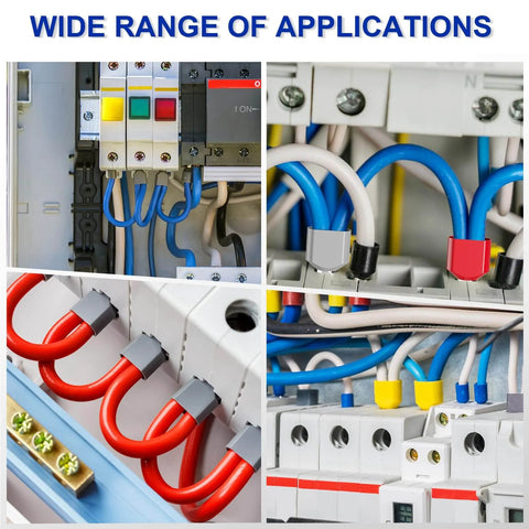 Installed 800 Piece Double Wire Ferrule Kit For Parallel Crimping, Heavy Duty Brass Barrel Connectors for Electrical Wiring