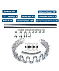 27 Inch Sofa Spring Replacement Kit For Couch And Recliner Support Glider Rocker Chairs Sagging Seat Fix Chrome Plated Springs 4 Pack