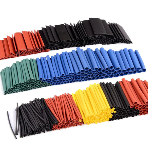 Heat Shrink Tubing Kit 2 To 1 Shrink Ratio 45mm Cable Sleeve Flame Retardant Polyolefin 560 Pieces In 5 Colors And 12 Sizes