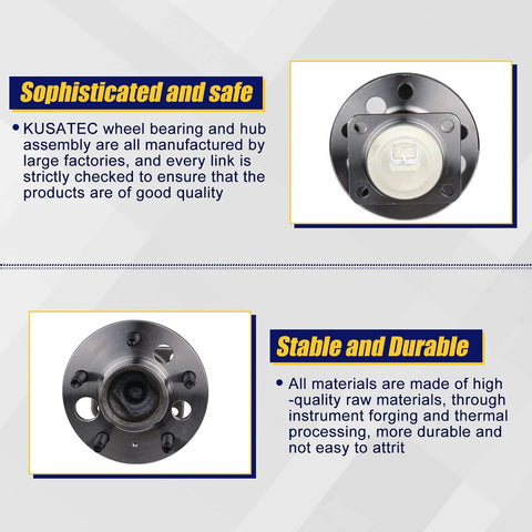 2Pcs Rear Wheel Bearing And Hub Assembly 512150 For FWD Chevy Impala Grand Prix Regal Lacrosse Pontiac Montana