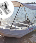 2-pack Bxian stainless steel quick-release pins, 1/4 in dia, 1.66 in length, with drop cam and spring marine hardware