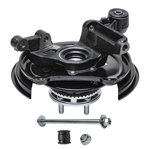 Rear Steering Knuckles For 2001 To 2008 Subaru Forester With Rear Disc Brakes Two Piece Replacement Kit Includes Two Knuckles And Wheel Bearing Hubs Assembly OEM Quality Fits 2002 2003 2004 2005 2006 2007