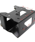 Heavy Duty ATV Winch Mount For Polaris Sportsman Fits 2000 To 3600 Lb Winches, 10-gauge steel, 4-hole, 2-hole mount pattern
