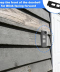 Doorbell Camera Mount For 2nd Gen Video Doorbell, Anti Theft Ring Holder installed on 4-inch vinyl siding near door.