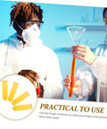 100 Pack Anti Static Latex Finger Covers For Joint Support And Blister Shield in use during lab work to protect fingers.