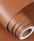 Roll of Matte Brown Peel And Stick Contact Paper Removable Wallpaper Self Adhesive Vinyl Waterproof For Kitchen Cabinets, 24 x 200 Inches