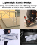 Foldable Scaffold Platform With Adjustable Height And Length, Heavy Duty Work Tower for easy transport on a motorcycle.