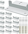 Solar Panel Mounting Z Brackets Set Lightweight Aluminum Corrosion Resistant 16 Pack For RVs Trailers Boats Motorhomes Yachts