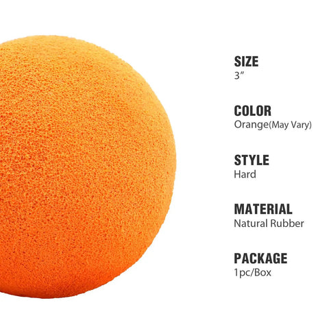 3 Inch Spherical Cleanout Sponge Ball For Concrete Pumps, Heavy Duty Hard Ball Removes Buildup And Keeps Pumps Flowing, Compatible With Schwing Putzmeister Concord Alliance KCP DY Boom And Line Pumps, 1 PC Box