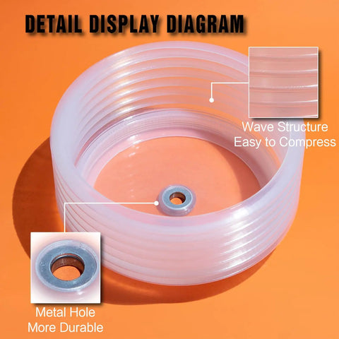 Detail of dust bowl catcher for 4-1/4 Inch Hole Saw Kit For Recessed Can Lights With wave structure and metal hole.