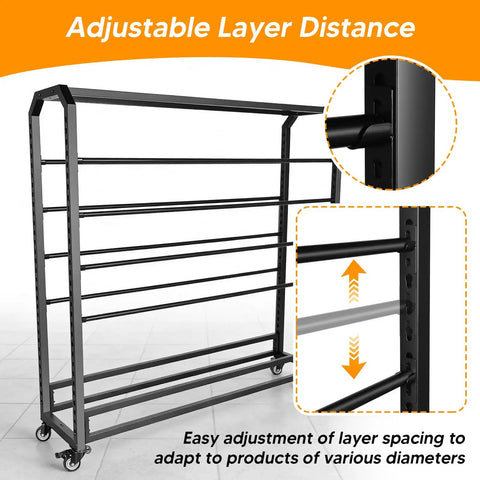Adjustable Hanging Rod Bracket Floor To Ceiling Fabric Display with easy layer adjustment detail view