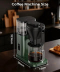 SCA Certified 8 Cup Drip Coffee Maker with 3 Second Instant Heat and Precise Temperature Control on kitchen counter.