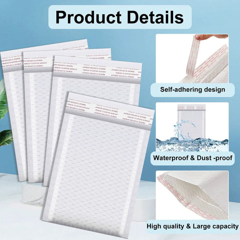 10 Pack Extra Large 20x24 Inch Bubble Mailers With Poly Padding Waterproof And Tear Resistant Adhesive Closure Mailing Bags