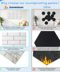 Comparison of Top Shelf 18 Pack Sound Proof Acoustic Panels For Walls Self Adhesive High Density Noise Reducing Foam Tiles Flame Retardant.