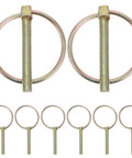 Heavy Duty Lynch Pin Kit 16 Piece Assortment for Farm Tractors, Trailers, Mowers and Trucks Secure Equipment Shaft Locking with Galvanized Finish