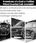Symptoms of a bad wheel bearing hub assembly with ABS light and brake issues