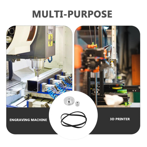 Premium Timing Pulley Wheel Kit With Synchronous Belt Gear For High Torque Ratio Reduction In CNC Printers And Model Machinery Builds For Pros for CNC and 3D printer use