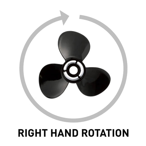 Black Diamond 3-Blade Aluminum Propeller, 14 Dia 13 Pitch, Right Hand Rotation For 40-60HP and 75-125HP Mercury Outboards