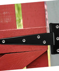 8 Pack Galvanized Black T Shape Weld On Hinges For Wood Doors And Screen Doors Detachable Shed Hardware 5 Inch Durable Exterior Door Hinges