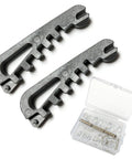 Glasses Tightening Kit With 2 Pcs And 20 Ultra Soft Nose Pads, 2 Temple Tools For Easy Bending, plastic tools and open case visible