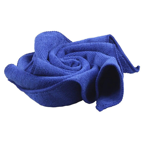 Blue towel from the 2 Inch Felt Polishing Buffing Pad Kit With 8 Polishing Sanding Discs And A Felt Wheel For Rotary Tools To Polish Glass And Metal