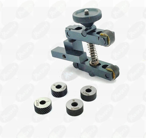Boss Tool Steel Knurling Tool Set for Lathe Machines, 2 Inch 50 mm Capacity with 3 Pairs of Diamond Pitch Hardened Knurls