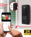 2K Video Doorbell With Chime And Rechargeable Battery, Dope Smart Security Camera With 2 Way Audio, Night Vision installed