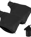 Shop Beast 2 Pack Black Dust Collection Bags Zipper Lock with exhaust tube for miter saw and sander cleanup.