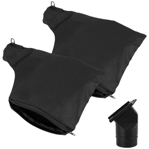 Shop Beast 2 Pack Black Dust Collection Bags Zipper Lock with exhaust tube for miter saw and sander cleanup.