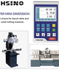 Top Shelf Lcd Digital Readout Display For Cnc Milling And Mini Lathe Machines on workbench showing precise numerical tracking.