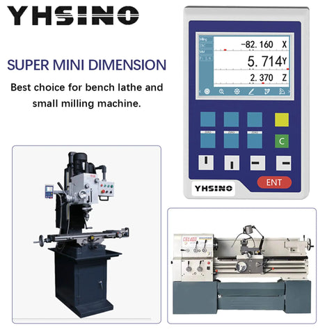 Top Shelf Lcd Digital Readout Display For Cnc Milling And Mini Lathe Machines on workbench showing precise numerical tracking.