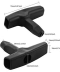 Two Pack Pull Cord Handles For Gas Engine Starters, Durable Plastic With Beefy Three-Finger Grip, 2.84 Inch Long And 0.65 Inch Wide, Replacement Handles For Lawn Mowers, Generators, Chainsaws, Trimmers, Edgers, And Other Outdoor Power Equipment