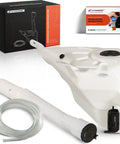Windshield Washer Reservoir Tank Assembly For Toyota Tacoma 1998-2004 With Cap And Washer Pump 2.5 Liter Capacity Plus Sensor Hole